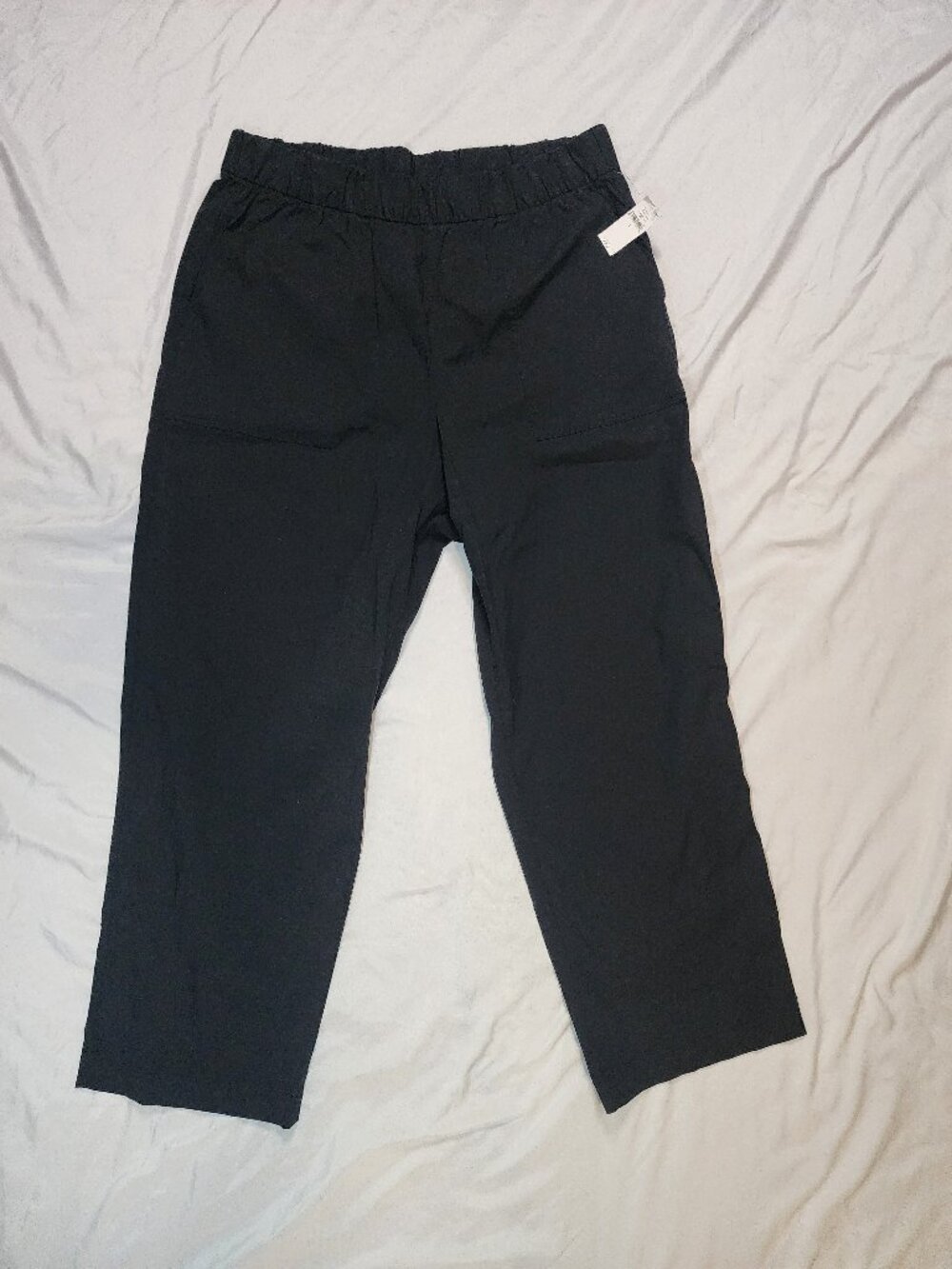NWT Gap High Rise Pull-On Tech Pants Black L